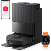 Roborock Qrevo C Pro Robot Vacuum and Mop – 18,500Pa Suction, Dual Zero-Tangling System, FlexiArm Side Brush, Self-Emptying Smart Cleaning Robot Black