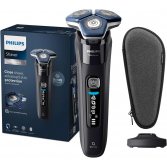 Philips Shaver Series 7000 S7886/35 | Wet & Dry Use | Smart SkinIQ Tech for a Close, Comfortable Shave | Flexible Heads, Motion Control Sensor | 60min Cordless Use, Travel Case Included