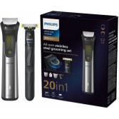 Philips All-in-One Trimmer Series 9000 MG9553/15 | 20-in-1 Face, Hair & Body Grooming | OneBlade for Precision Styling | 120min Cordless Use, Showerproof | Travel Pouch