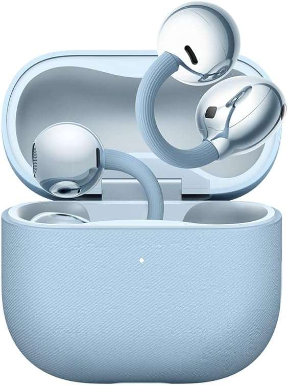 HUAWEI FreeClip 2 Open-Ear Clip-On Earbuds – 38H Battery, Dual Driver, IP57, iOS & Android (Blue)