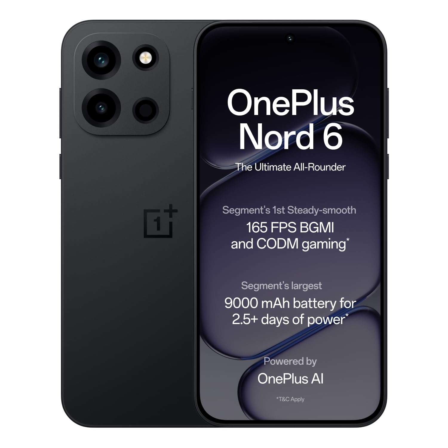 OnePlus Nord 6 Dual SIM 8GB RAM 256GB 5G Pitch Black