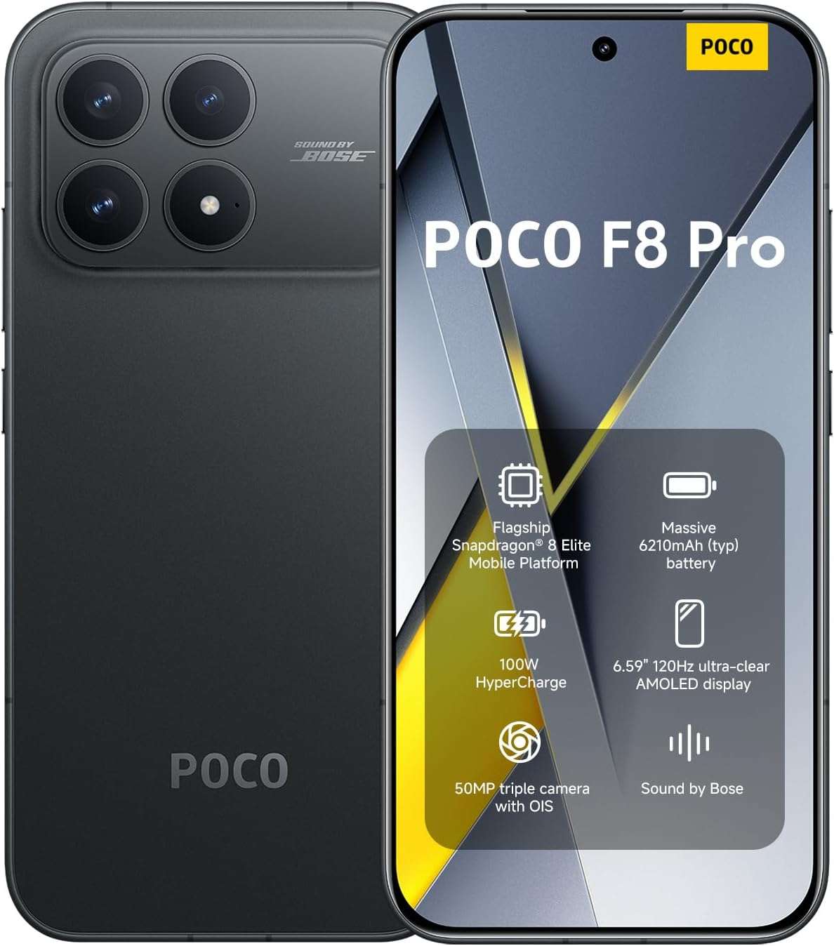 Xiaomi POCO F8 Pro Dual SIM 12GB RAM 256GB 5G Black - Global Version