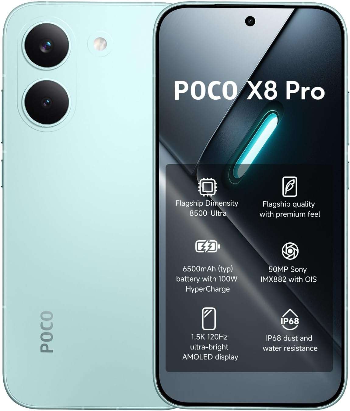 Xiaomi POCO X8 Pro 12GB RAM 512GB 5G Dual SIM Green – Global Version