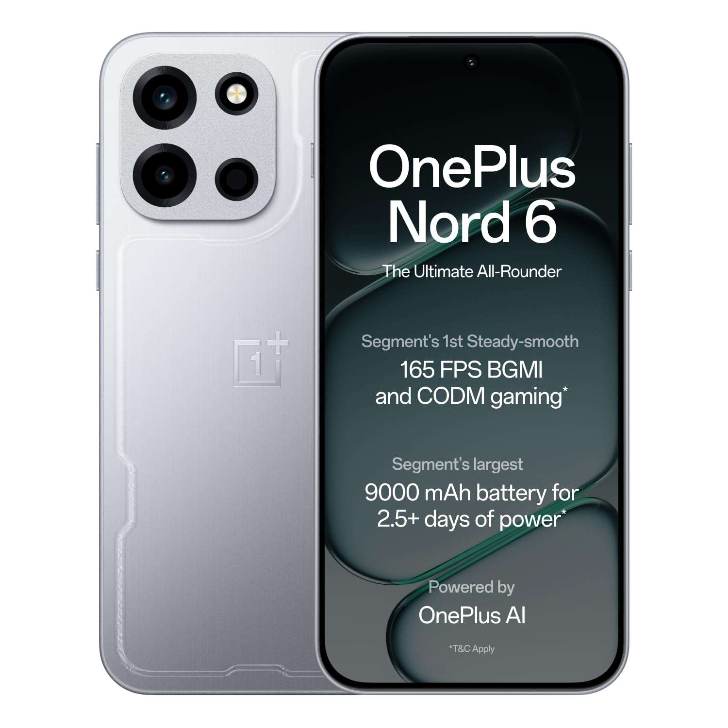 OnePlus Nord 6 Dual SIM 12GB RAM 256GB 5G Quick Silver