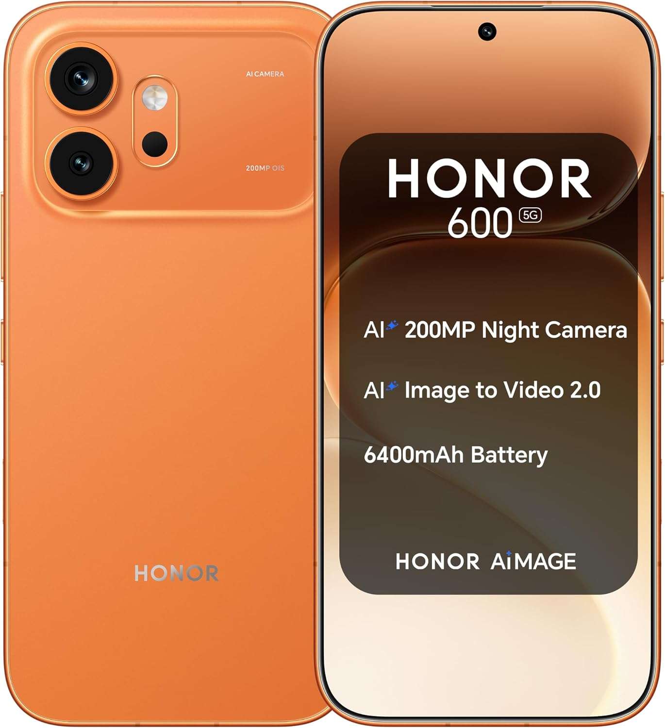 Honor 600 Dual SIM 8GB RAM 256GB 5G Orange