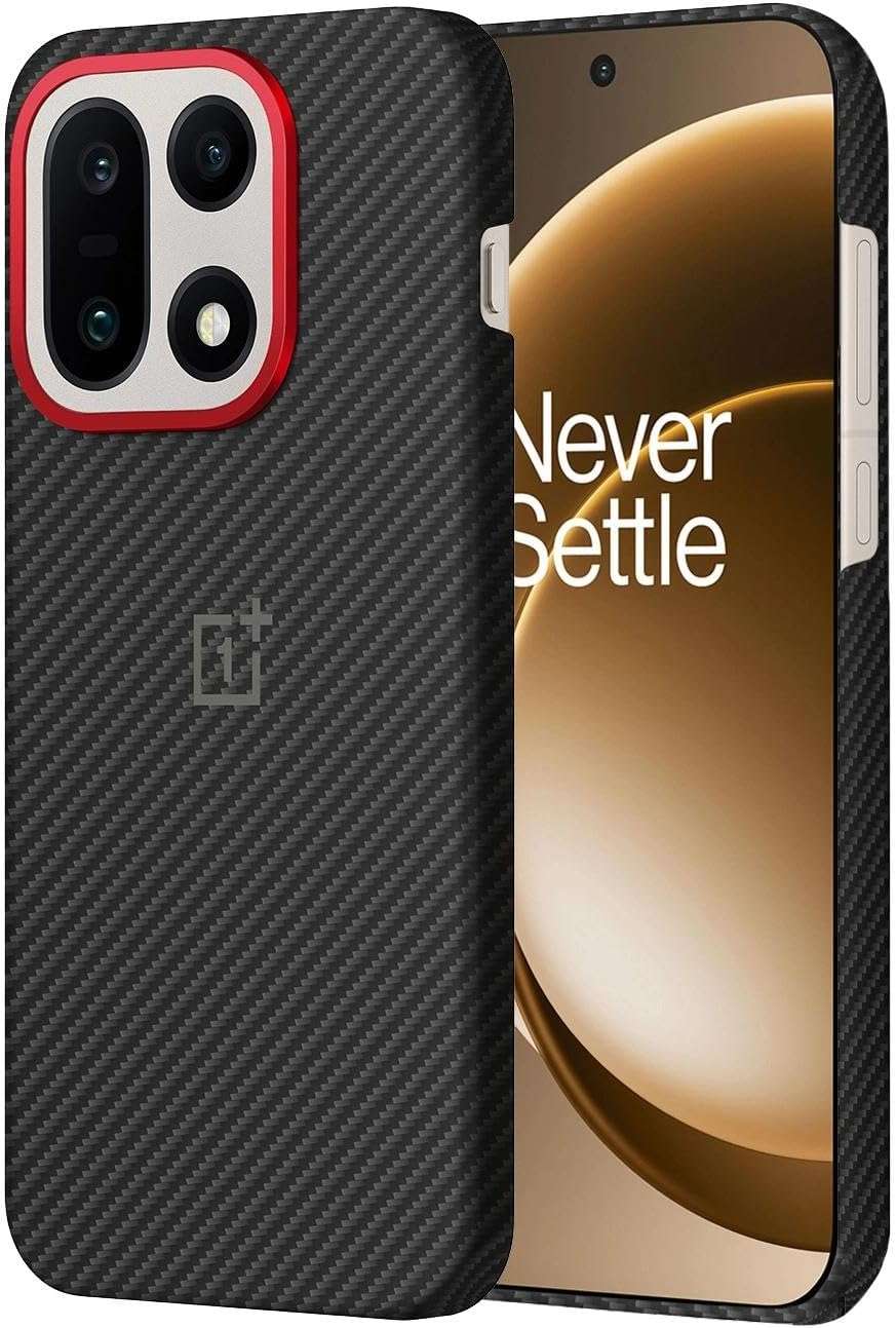 OnePlus 15 Aramid Fiber Magnetic Case Black