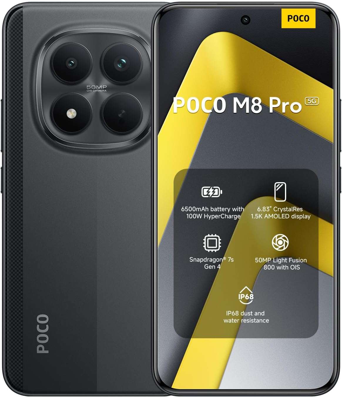 Xiaomi POCO M8 Pro Dual SIM 12GB RAM 512GB 5G Black - Global Version