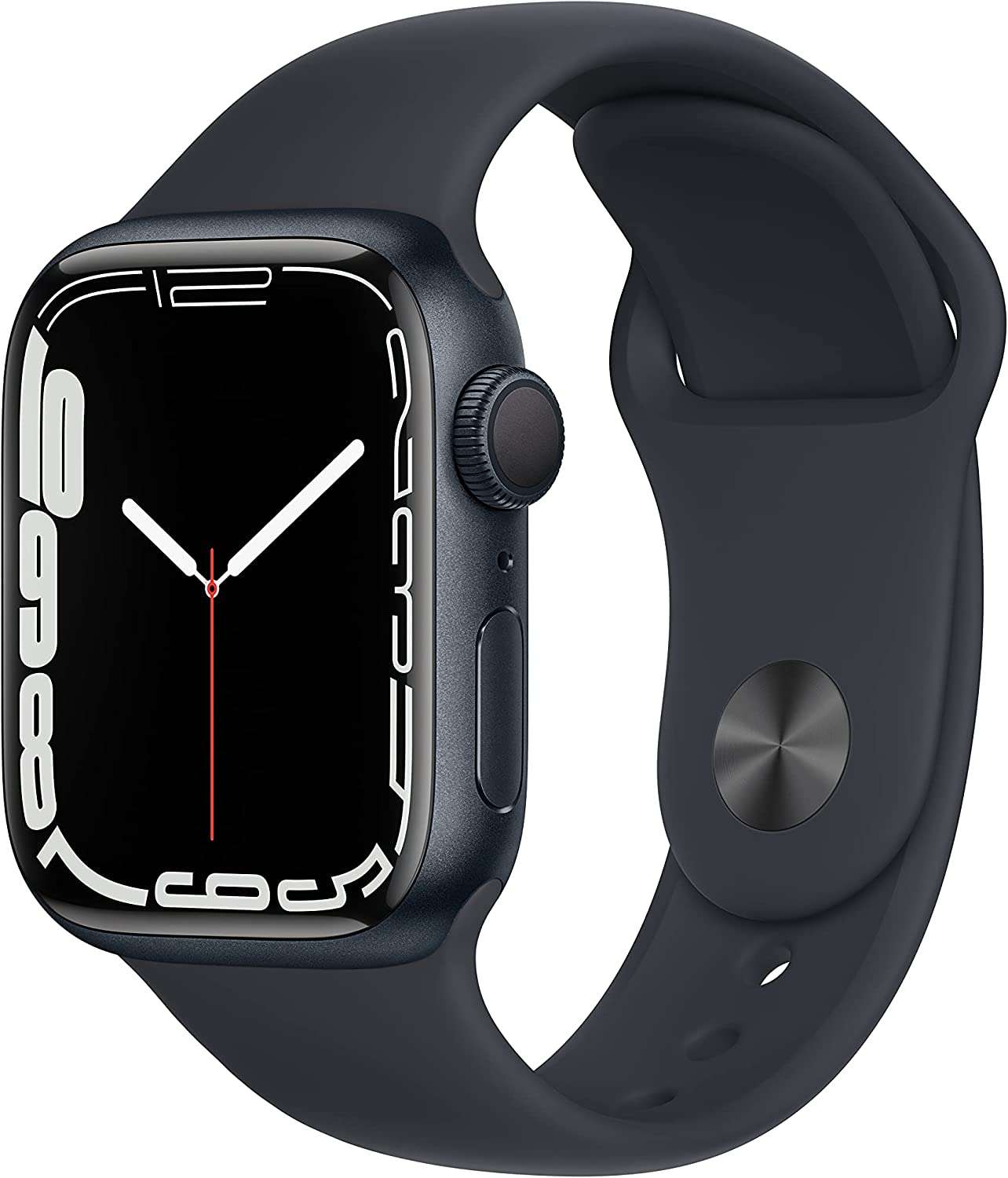 Apple Watch Series 7 GPS 45mm Midnight Aluminum, Midnight Sport Band (MKN53)