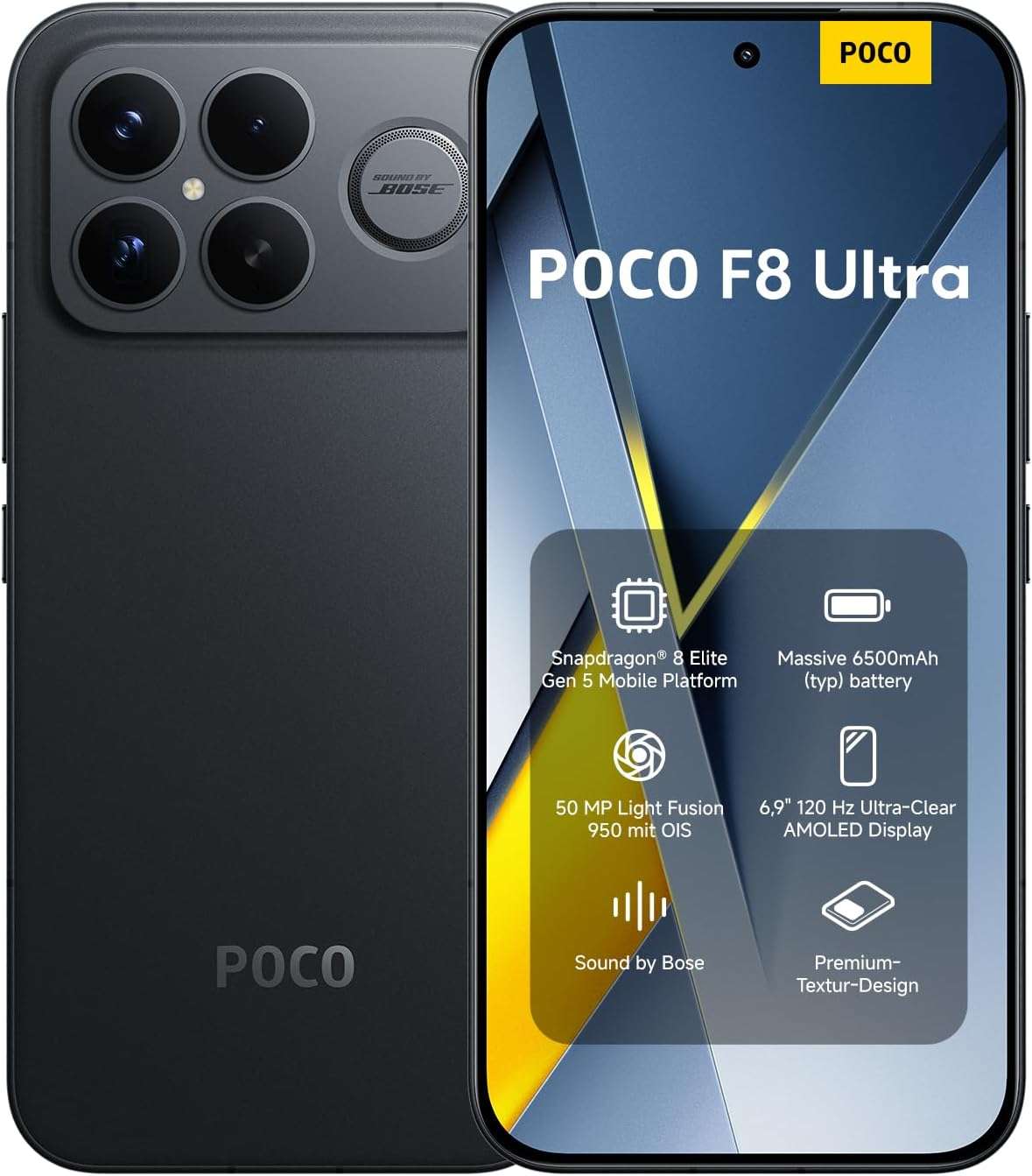 Xiaomi POCO F8 Ultra Dual SIM 12GB RAM 512GB 5G Black - Global Version