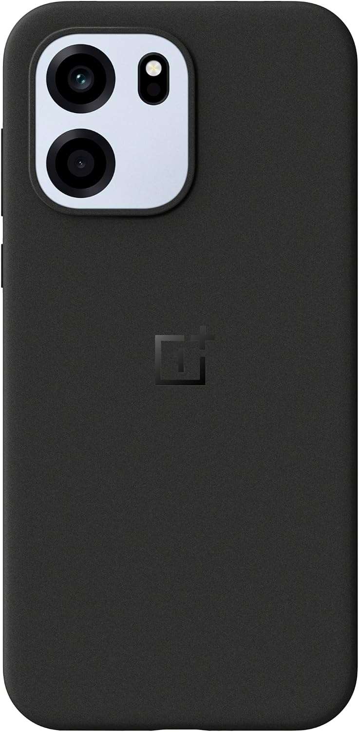 OnePlus Nord CE6 Sandstone Magnetic Case Cover | OnePlus Protective Case | Slim Fit | Anti-Slip | Shock-Resistant Black