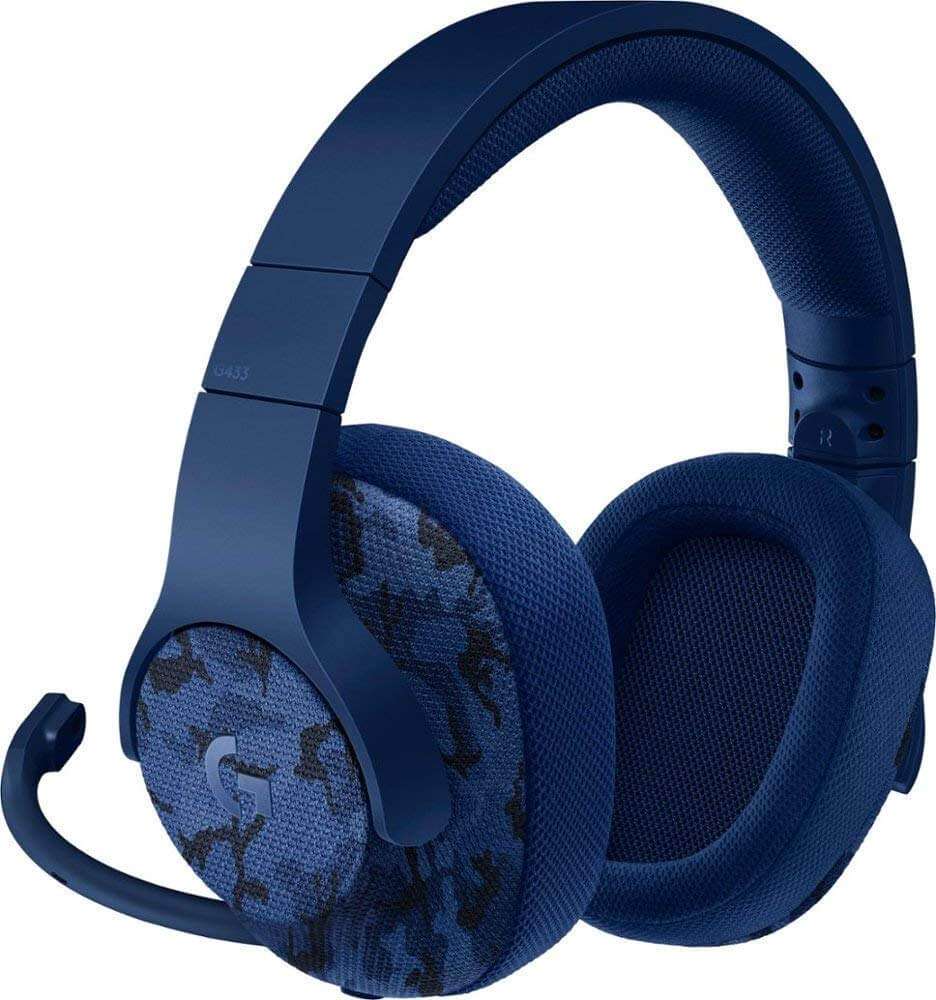 Logitech G433  Wired Gaming Headset - Camo Blue