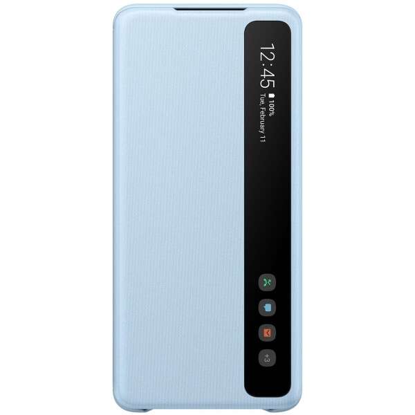 Samsung Smart Clear View Cover for Galaxy S20+, Sky Blue