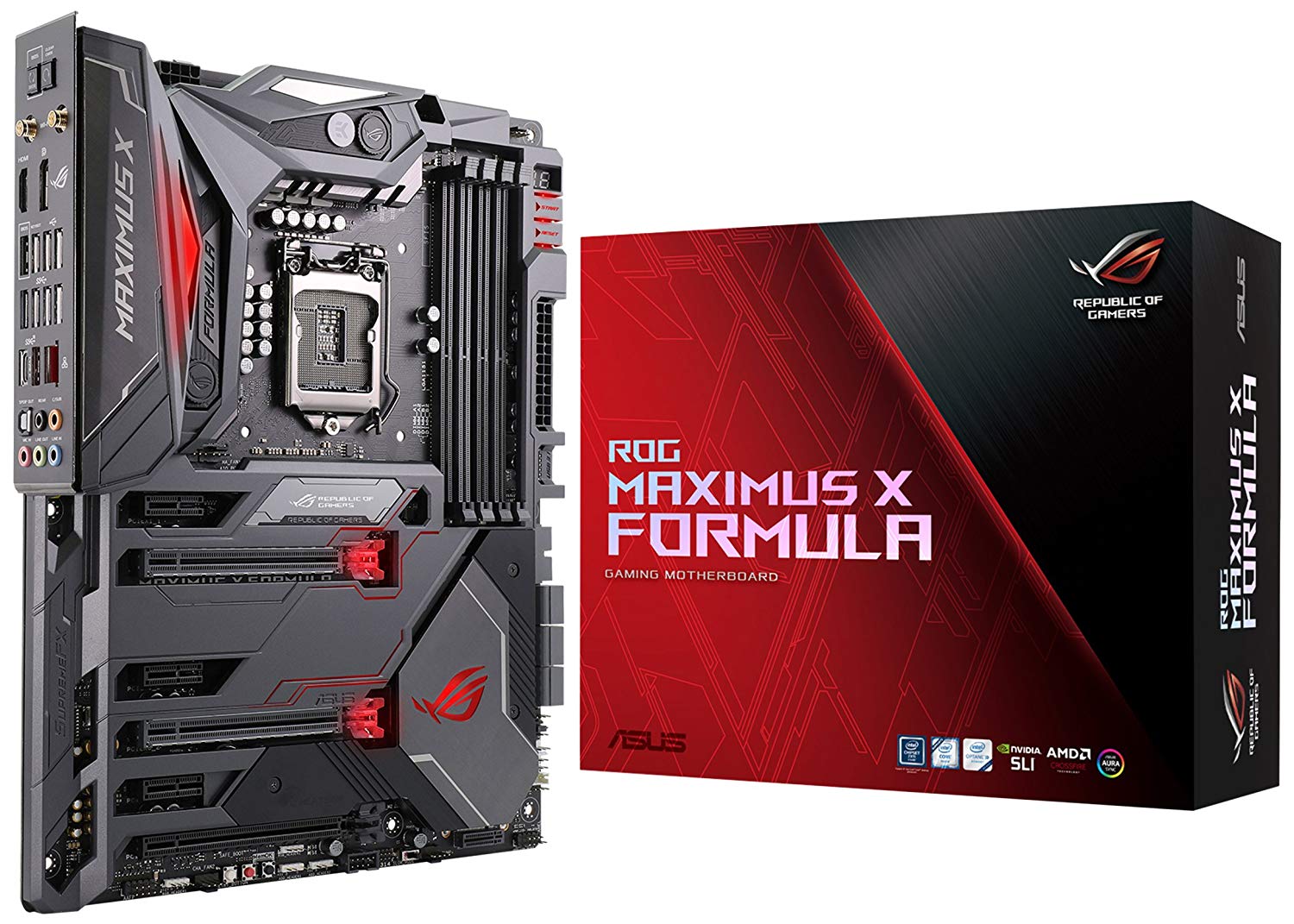 ASUS ROG Maximus X Formula LGA1151 (300 Series) DDR4 DP HDMI M.2 Z370 ATX Motherboard