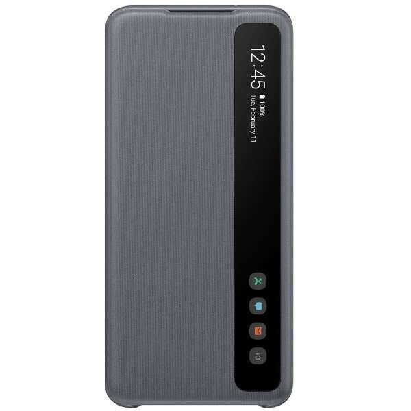 Samsung Smart Clear View Cover for Galaxy S20, Grey