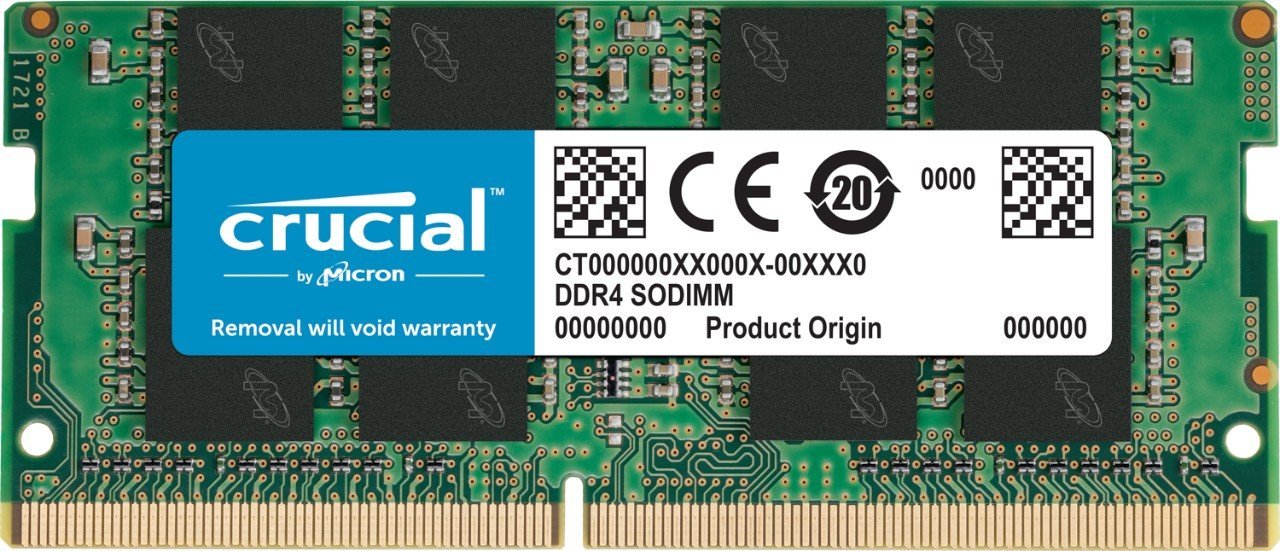 Crucial 8GB RAM DDR4 Laptop SODIMM 2400MHz 260Pin 1.2V - CB8GS2400