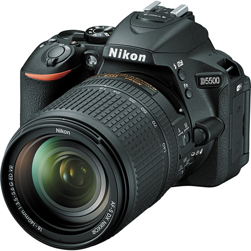 Nikon D5500 DSLR Camera with 18-140mm Lens (Black)