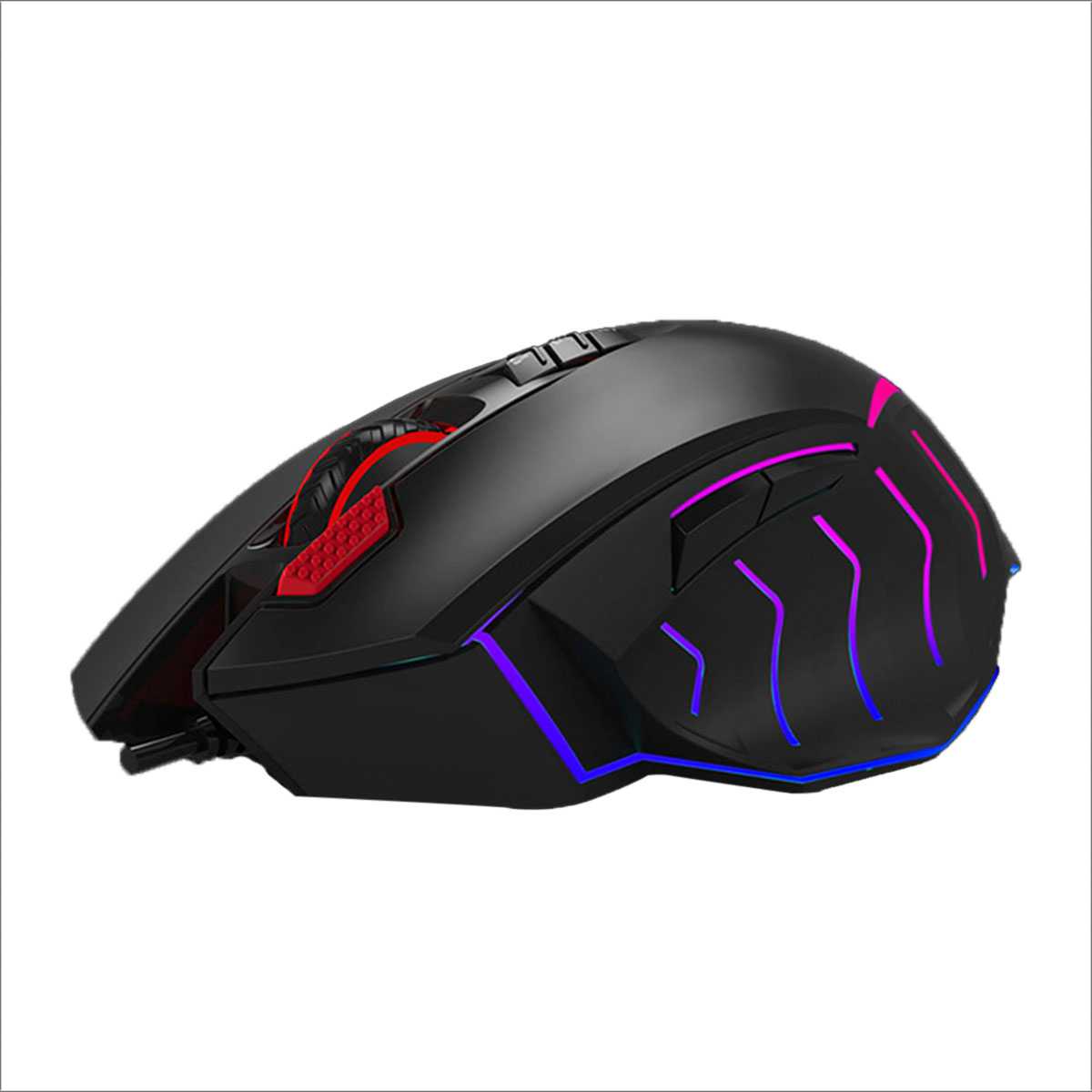 Bloody J95 2-Fire RGB Animation Gaming Mouse - Black