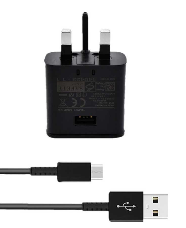 Samsung 3 Pin Travel Fast-Charger USB Type-C to A Cable - Black (EP-TA20UBE-TYPE-C)