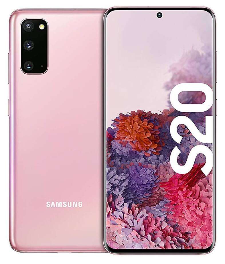 Samsung Galaxy S20 Dual Sim - 128GB, 8GB, 4G LTE, Cloud Pink