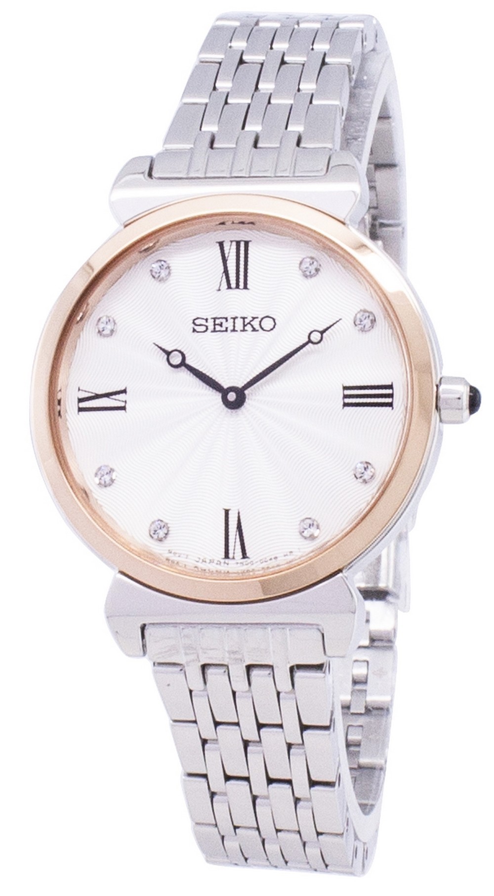 Seiko Women's Analog Diamond Accents Stainless Steel Watch - SFQ798P1