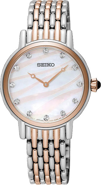 Seiko Quartz Swarovski Crystals SFQ806P1 Women's Watch