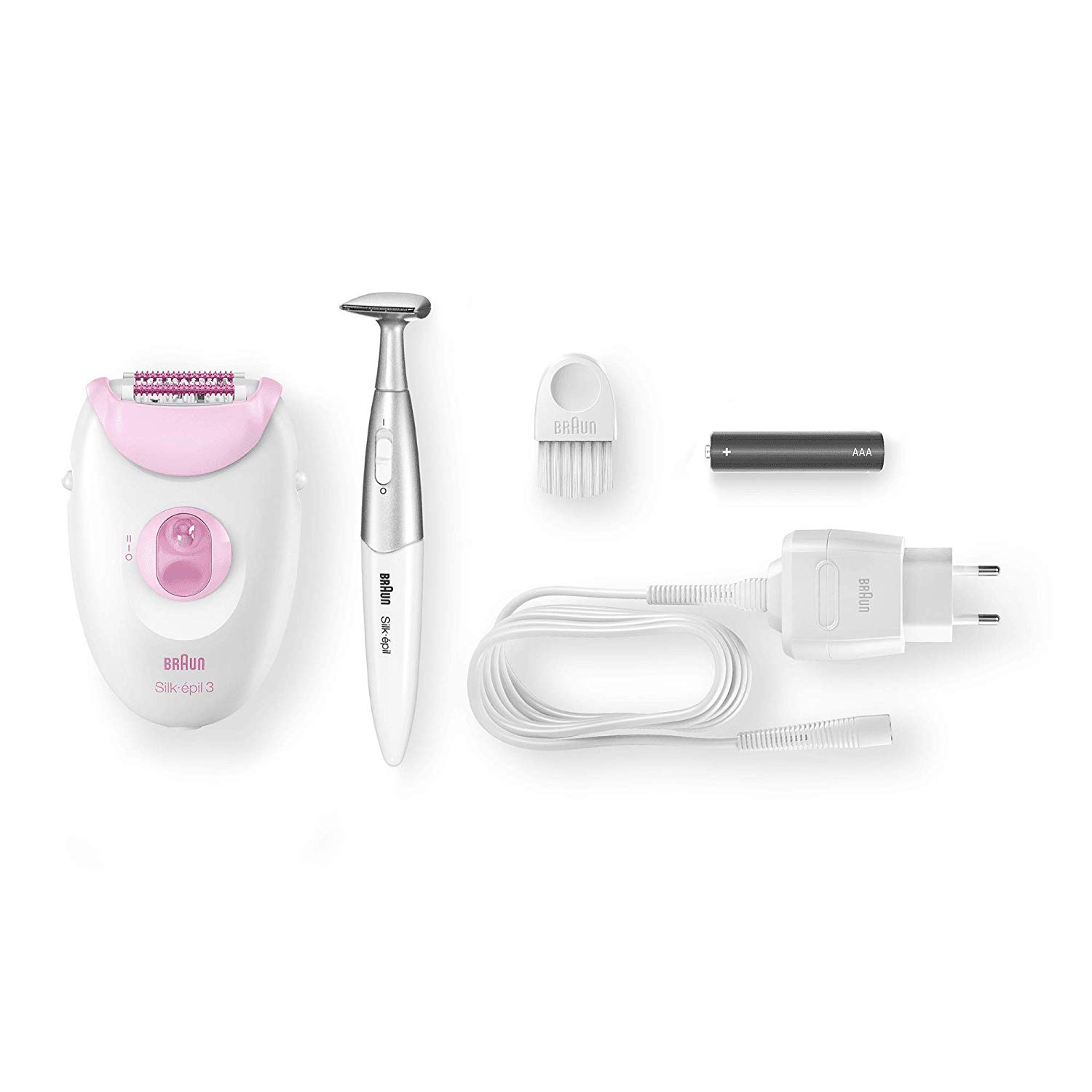 Braun Silk epil 3 3321 epilation / epilator plus massage rollers and FG